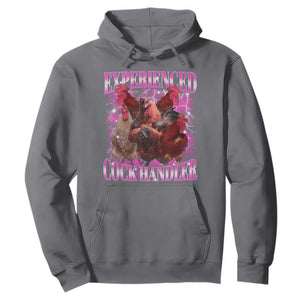 Embarrassing Adult Humor Experienced Cock Handler Inappropriate Hoodie TS10 Charcoal Print Your Wear