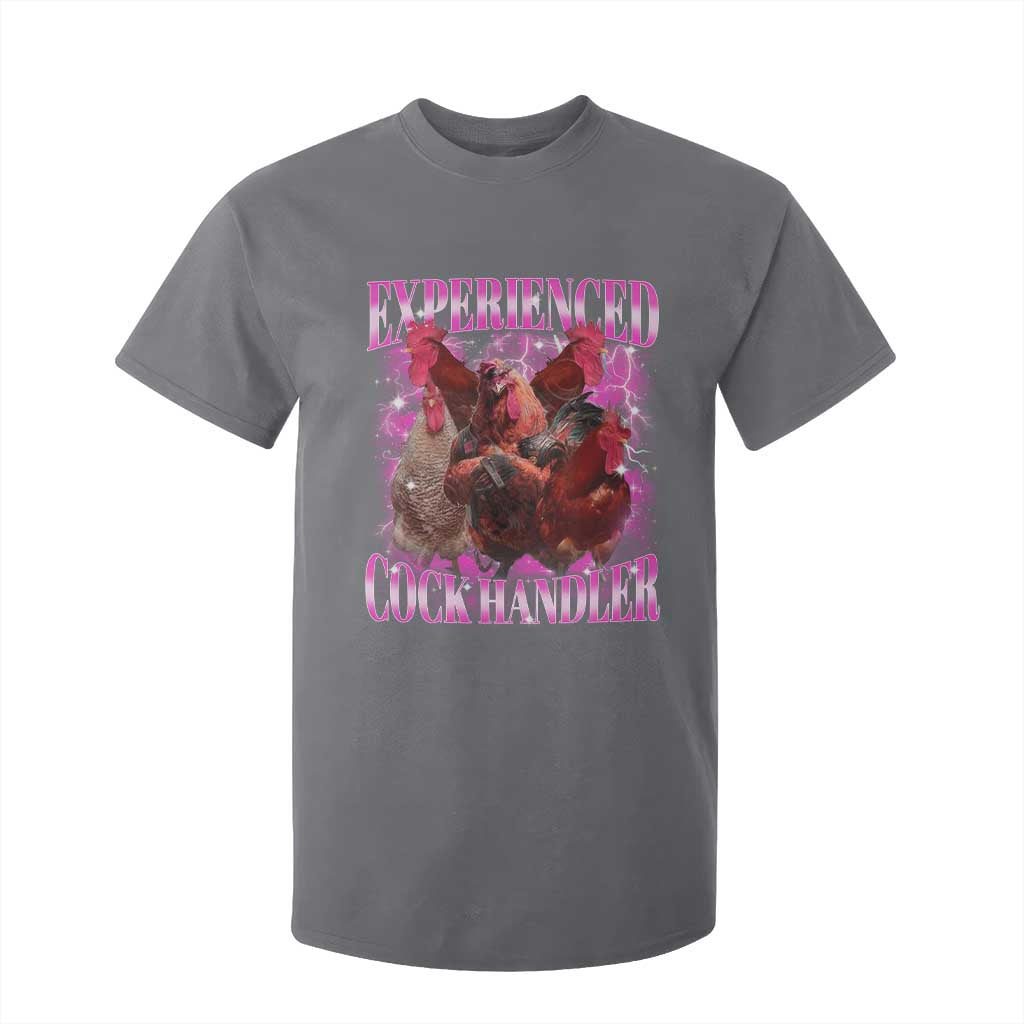 Embarrassing Adult Humor Experienced Cock Handler Inappropriate T Shirt For Kid TS10 Charcoal Print Your Wear