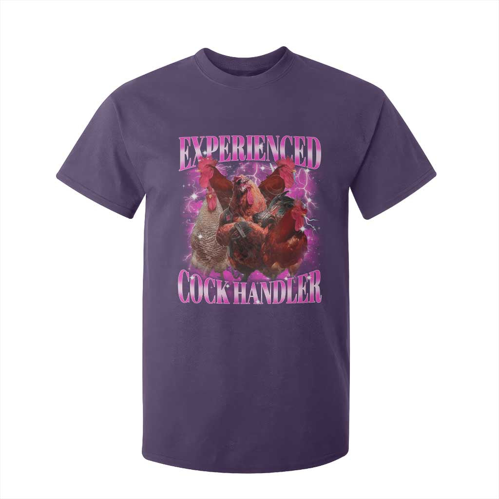 Embarrassing Adult Humor Experienced Cock Handler Inappropriate T Shirt For Kid TS10 Purple Print Your Wear