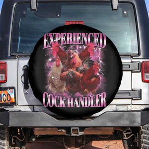 Embarrassing Adult Humor Experienced Cock Handler Inappropriate Spare Tire Cover TS10 No hole Black Print Your Wear