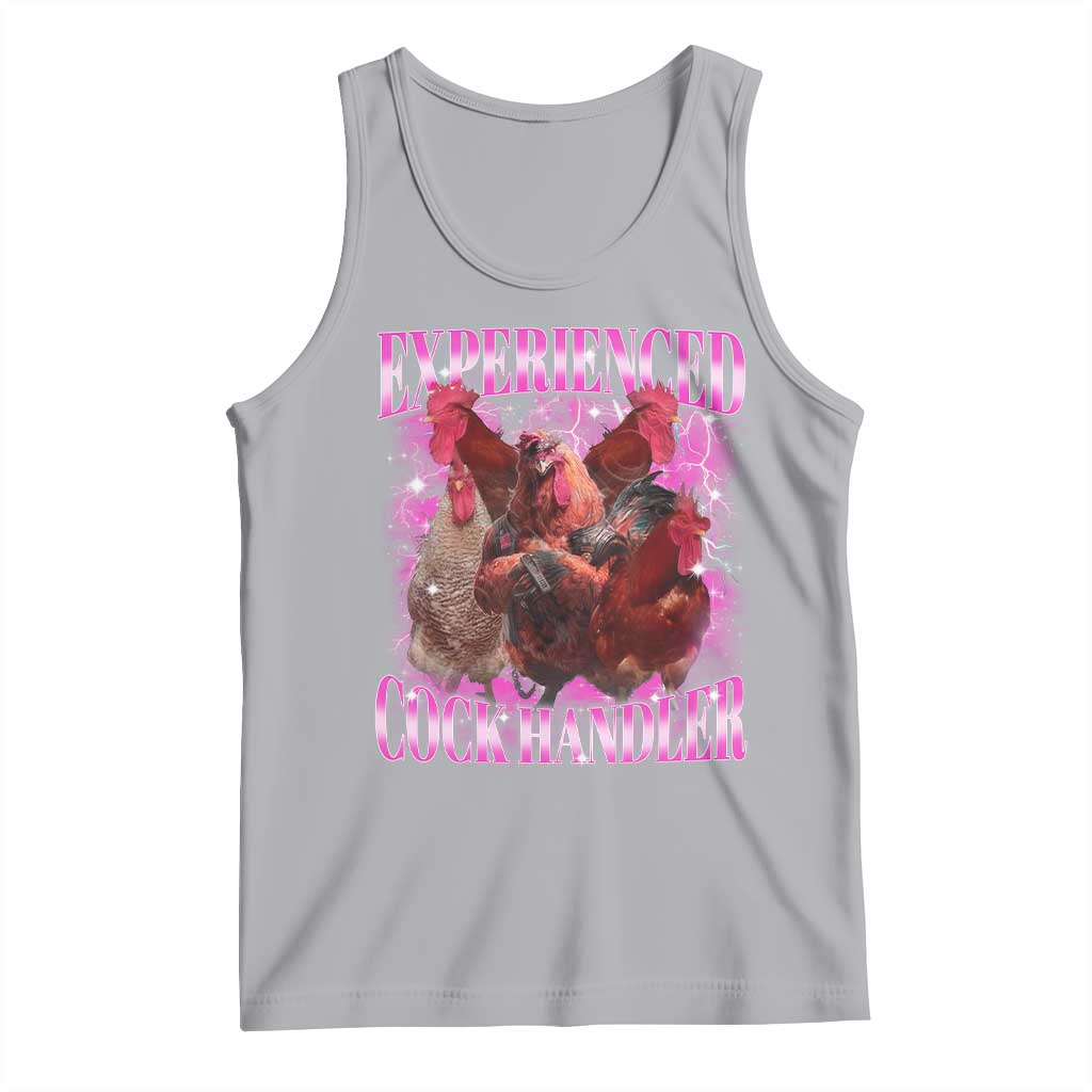 Embarrassing Adult Humor Experienced Cock Handler Inappropriate Tank Top TS10 Athletic Heather Print Your Wear