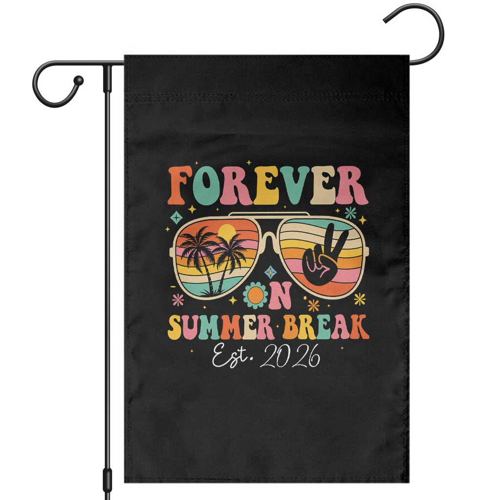 Retired Teacher Gift Garden Flag Forever On Summer Break Retirement 2026 TS10 Black Print Your Wear