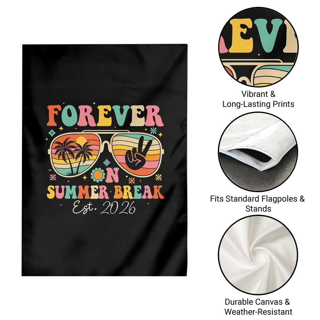 Retired Teacher Gift Garden Flag Forever On Summer Break Retirement 2026 TS10 Print Your Wear