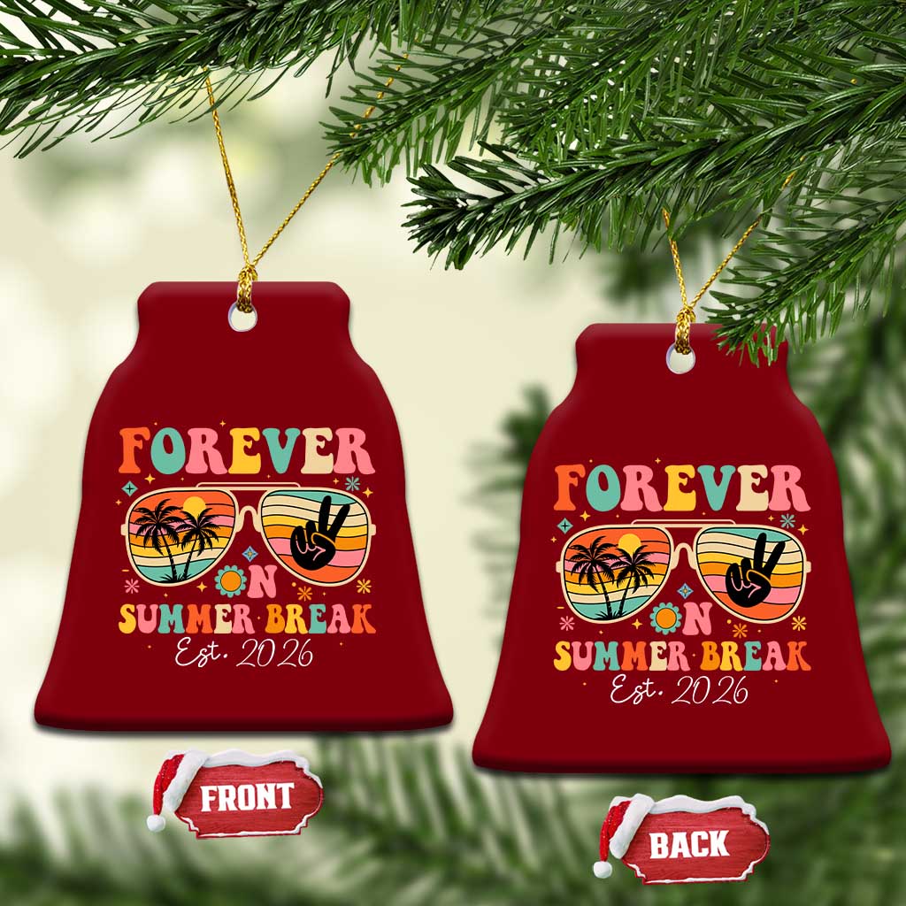 Retired Teacher Gift Ceramic Ornament Forever On Summer Break Retirement 2026 TS10 Print Your Wear