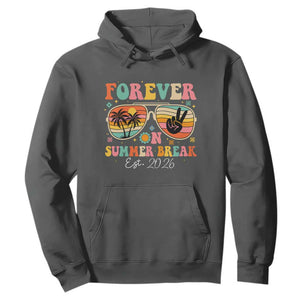 Retired Teacher Gift Hoodie Forever On Summer Break Retirement 2026 TS10 Dark Heather Print Your Wear