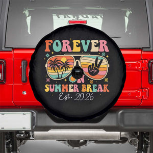 Retired Teacher Gift Spare Tire Cover Forever On Summer Break Retirement 2026 TS10 Black Print Your Wear