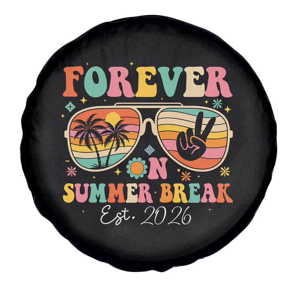 Retired Teacher Gift Spare Tire Cover Forever On Summer Break Retirement 2026 TS10 Print Your Wear