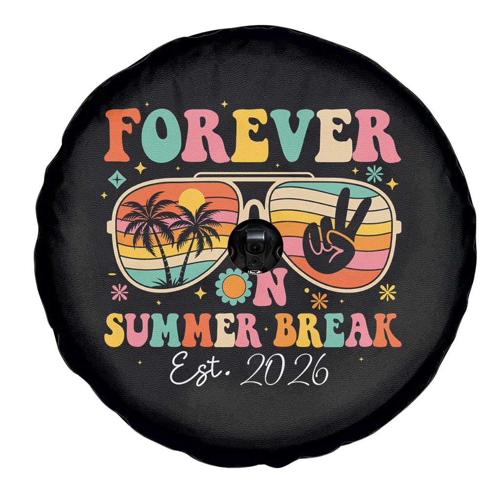 Retired Teacher Gift Spare Tire Cover Forever On Summer Break Retirement 2026 TS10 Print Your Wear