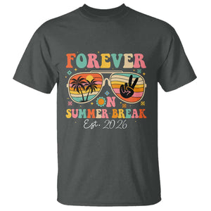 Retired Teacher Gift T Shirt Forever On Summer Break Retirement 2026 TS10 Dark Heather Print Your Wear