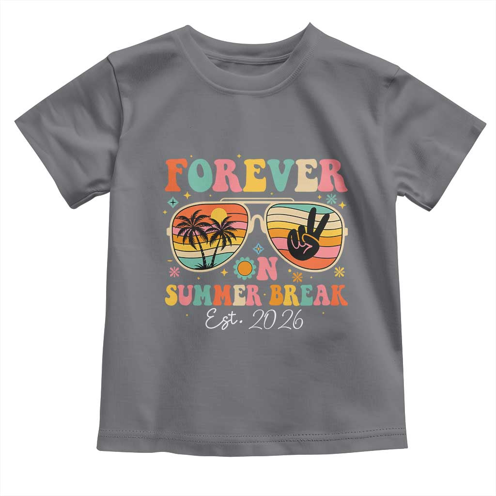 Retired Teacher Gift Toddler T Shirt Forever On Summer Break Retirement 2026 TS10 Charcoal Print Your Wear