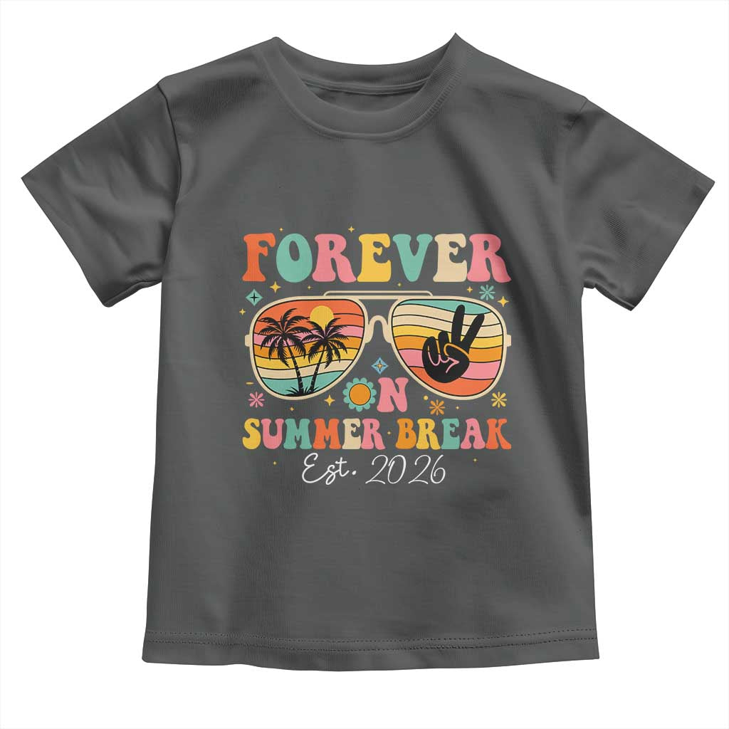 Retired Teacher Gift Toddler T Shirt Forever On Summer Break Retirement 2026 TS10 Dark Heather Print Your Wear