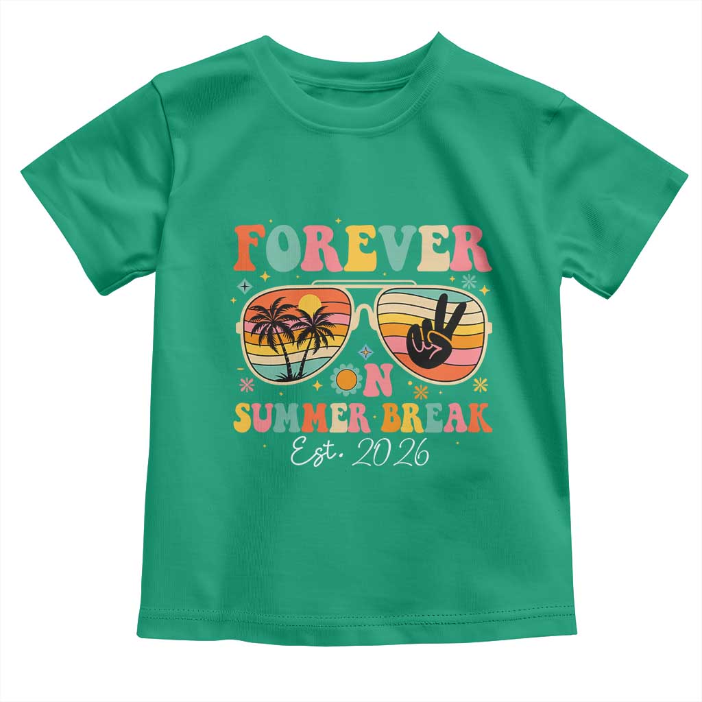 Retired Teacher Gift Toddler T Shirt Forever On Summer Break Retirement 2026 TS10 Irish Green Print Your Wear