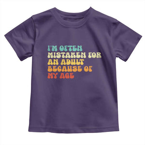 Im Often Mistaken For An Adult Because Of My Age Toddler T Shirt Sarcastic Quote Funny Saying Old Guys Birthday Gifts