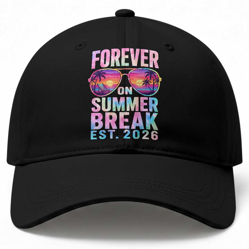 Retired Teacher Baseball Cap Forever On Summer Break Retirement 2026 TS10 Print Your Wear