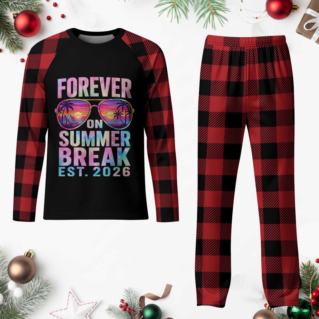 Retired Teacher Plaid Pajama Set Forever On Summer Break Retirement 2026 TS10 Buffalo Plaid Print Your Wear