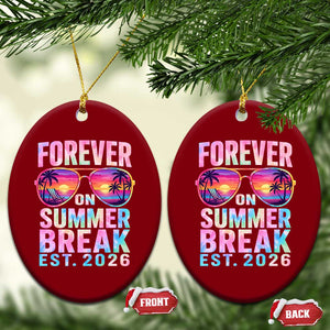 Retired Teacher Ceramic Ornament Forever On Summer Break Retirement 2026 TS10 Print Your Wear