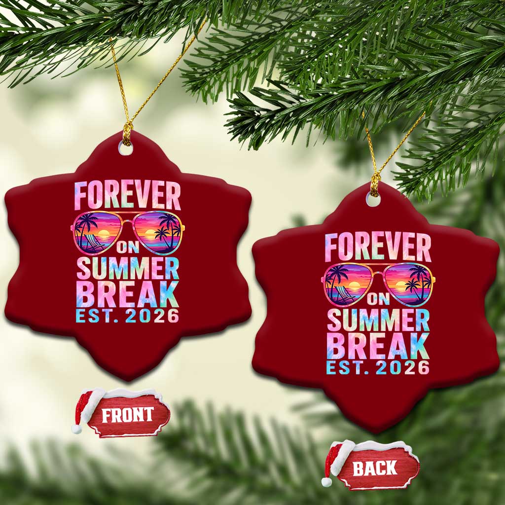 Retired Teacher Ceramic Ornament Forever On Summer Break Retirement 2026 TS10 Print Your Wear