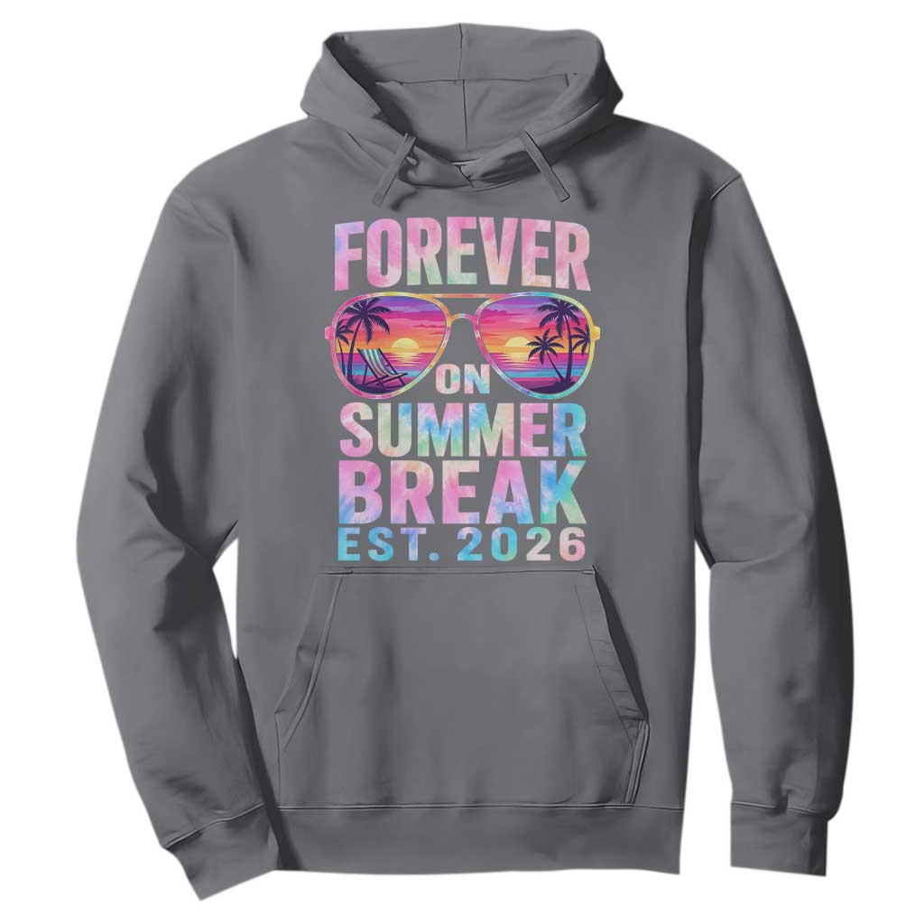 Retired Teacher Hoodie Forever On Summer Break Retirement 2026 TS10 Charcoal Print Your Wear
