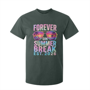Retired Teacher T Shirt For Kid Forever On Summer Break Retirement 2026 TS10 Dark Forest Green Print Your Wear