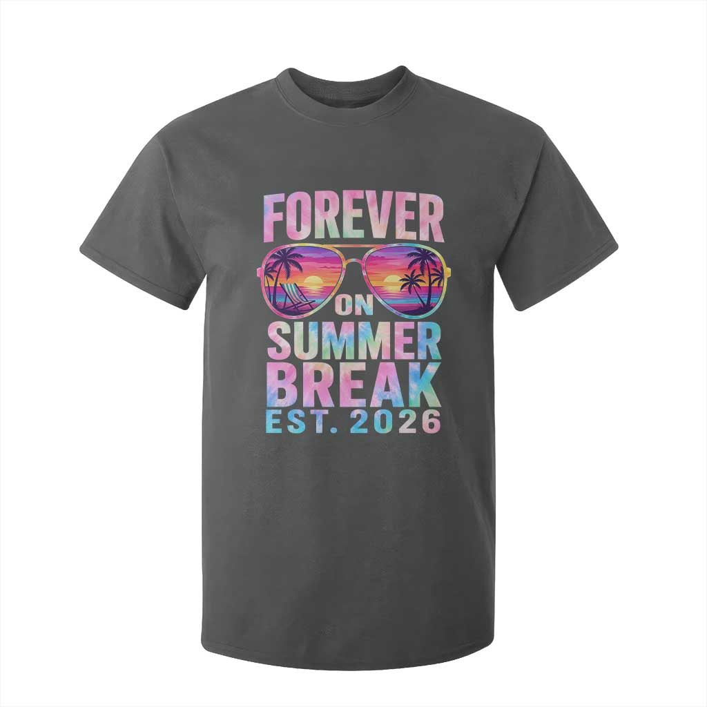 Retired Teacher T Shirt For Kid Forever On Summer Break Retirement 2026 TS10 Dark Heather Print Your Wear