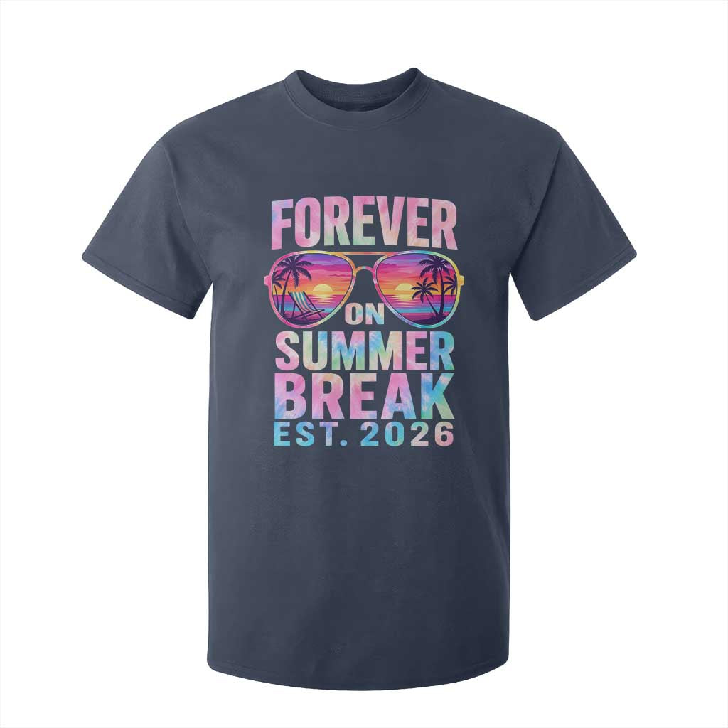 Retired Teacher T Shirt For Kid Forever On Summer Break Retirement 2026 TS10 Navy Print Your Wear
