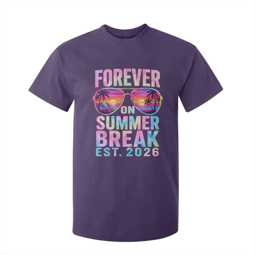 Retired Teacher T Shirt For Kid Forever On Summer Break Retirement 2026 TS10 Purple Print Your Wear