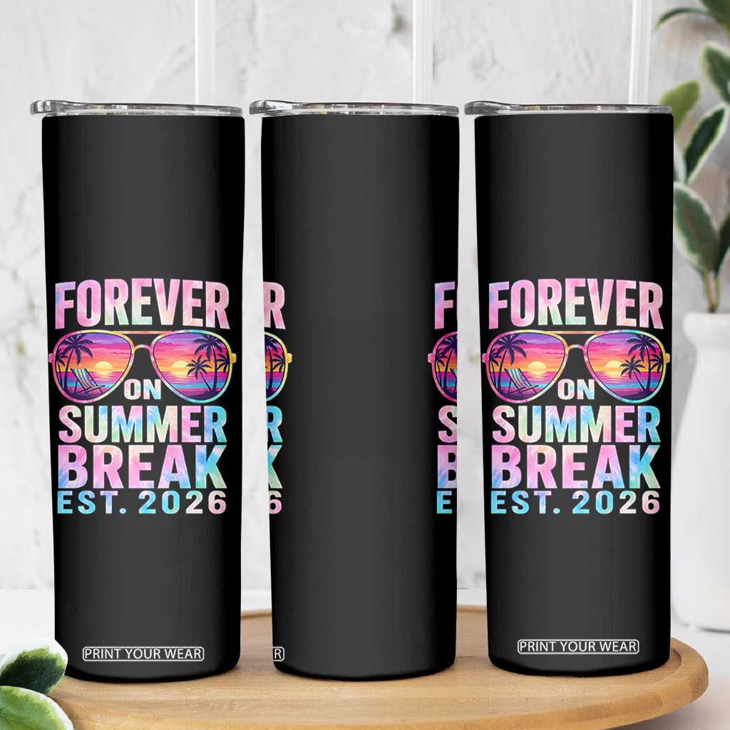 Retired Teacher Skinny Tumbler Forever On Summer Break Retirement 2026 TS10 Print Your Wear