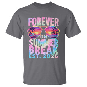 Retired Teacher T Shirt Forever On Summer Break Retirement 2026 TS10 Charcoal Print Your Wear