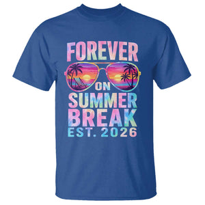 Retired Teacher T Shirt Forever On Summer Break Retirement 2026 TS10 Royal Blue Print Your Wear