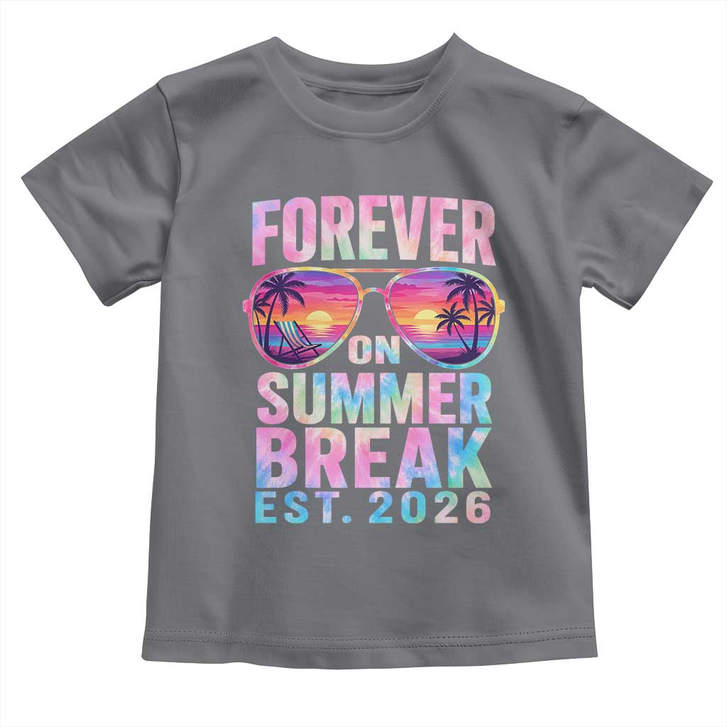 Retired Teacher Toddler T Shirt Forever On Summer Break Retirement 2026 TS10 Charcoal Print Your Wear