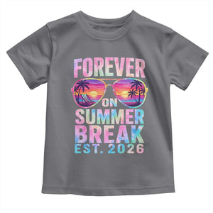 Retired Teacher Toddler T Shirt Forever On Summer Break Retirement 2026 TS10 Charcoal Print Your Wear