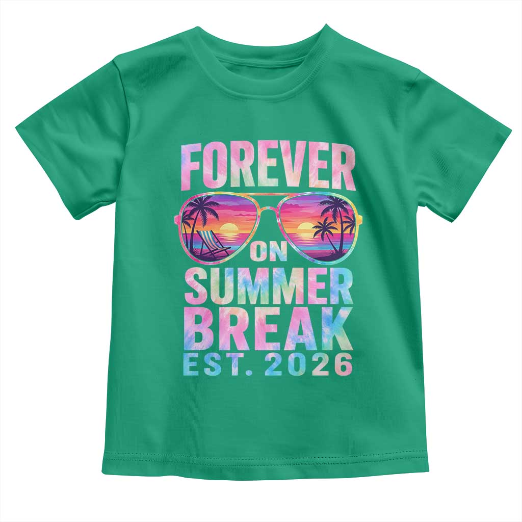 Retired Teacher Toddler T Shirt Forever On Summer Break Retirement 2026 TS10 Irish Green Print Your Wear