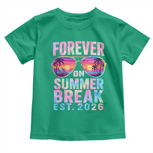 Retired Teacher Toddler T Shirt Forever On Summer Break Retirement 2026 TS10 Irish Green Print Your Wear