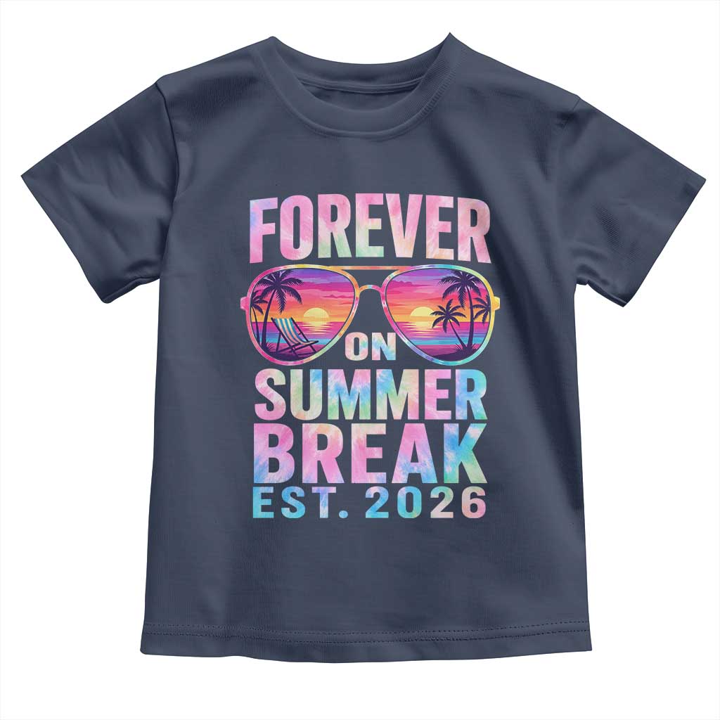 Retired Teacher Toddler T Shirt Forever On Summer Break Retirement 2026 TS10 Navy Print Your Wear