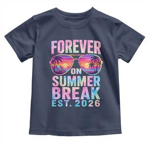 Retired Teacher Toddler T Shirt Forever On Summer Break Retirement 2026 TS10 Navy Print Your Wear