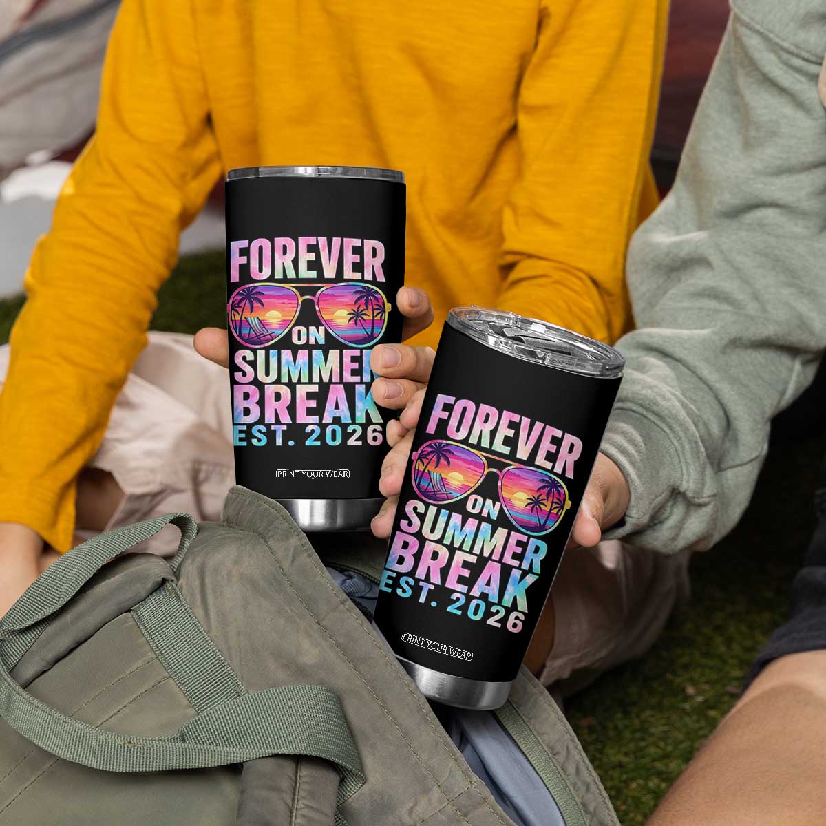 Retired Teacher Tumbler Cup Forever On Summer Break Retirement 2026 TS10 Print Your Wear