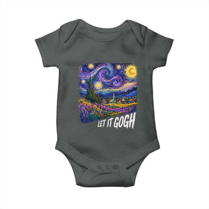 Let it Gogh Funny Vincent Van Gogh Starry Night Baby Onesie