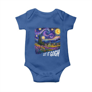 Let it Gogh Funny Vincent Van Gogh Starry Night Baby Onesie