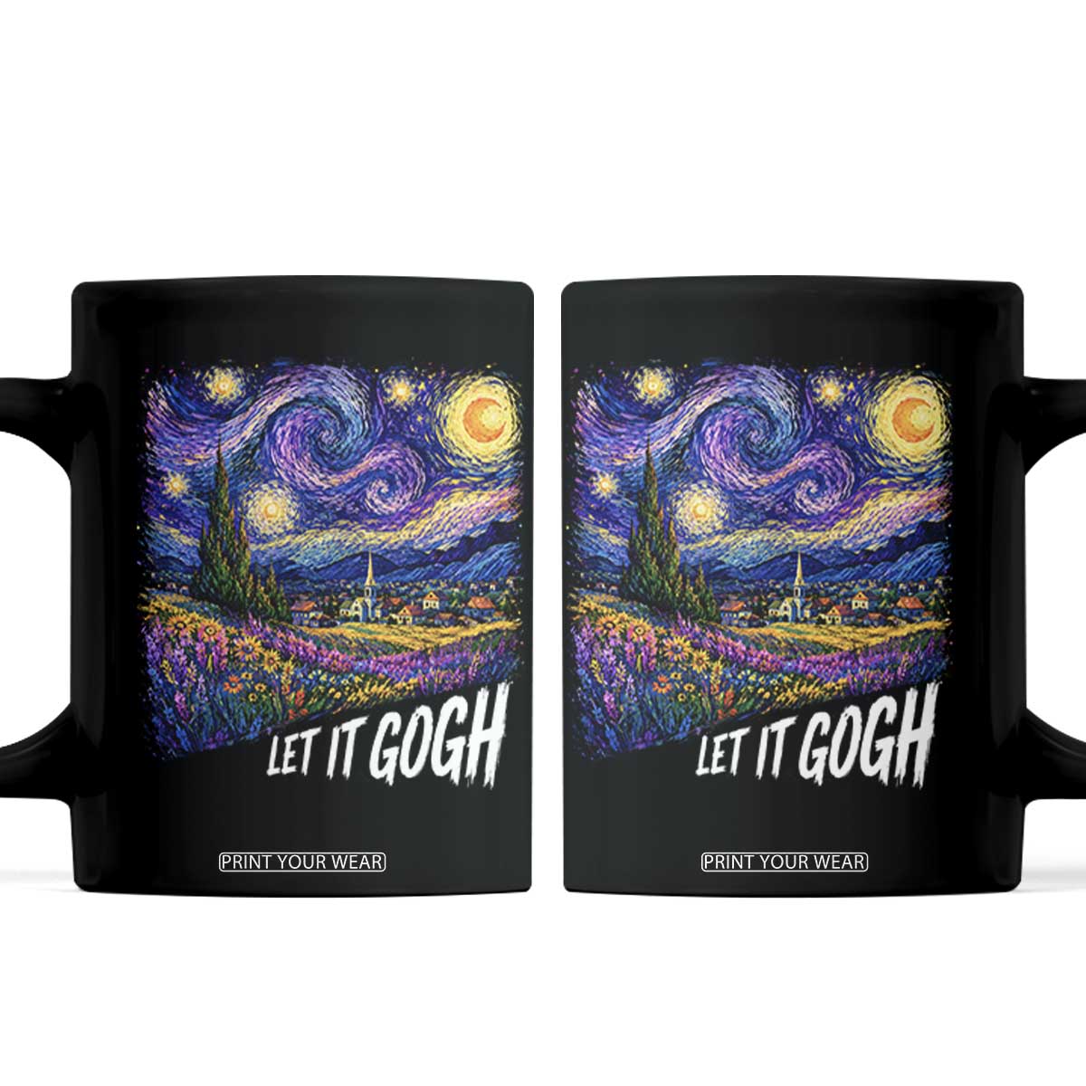 Let it Gogh Funny Vincent Van Gogh Starry Night Coffee Mug