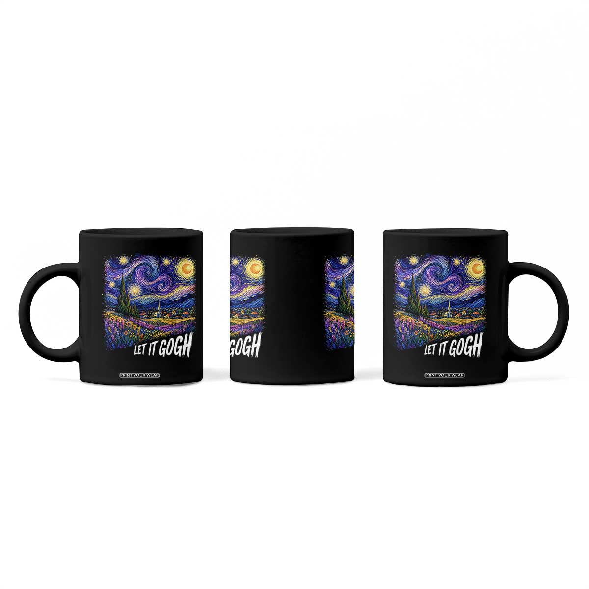 Let it Gogh Funny Vincent Van Gogh Starry Night Coffee Mug