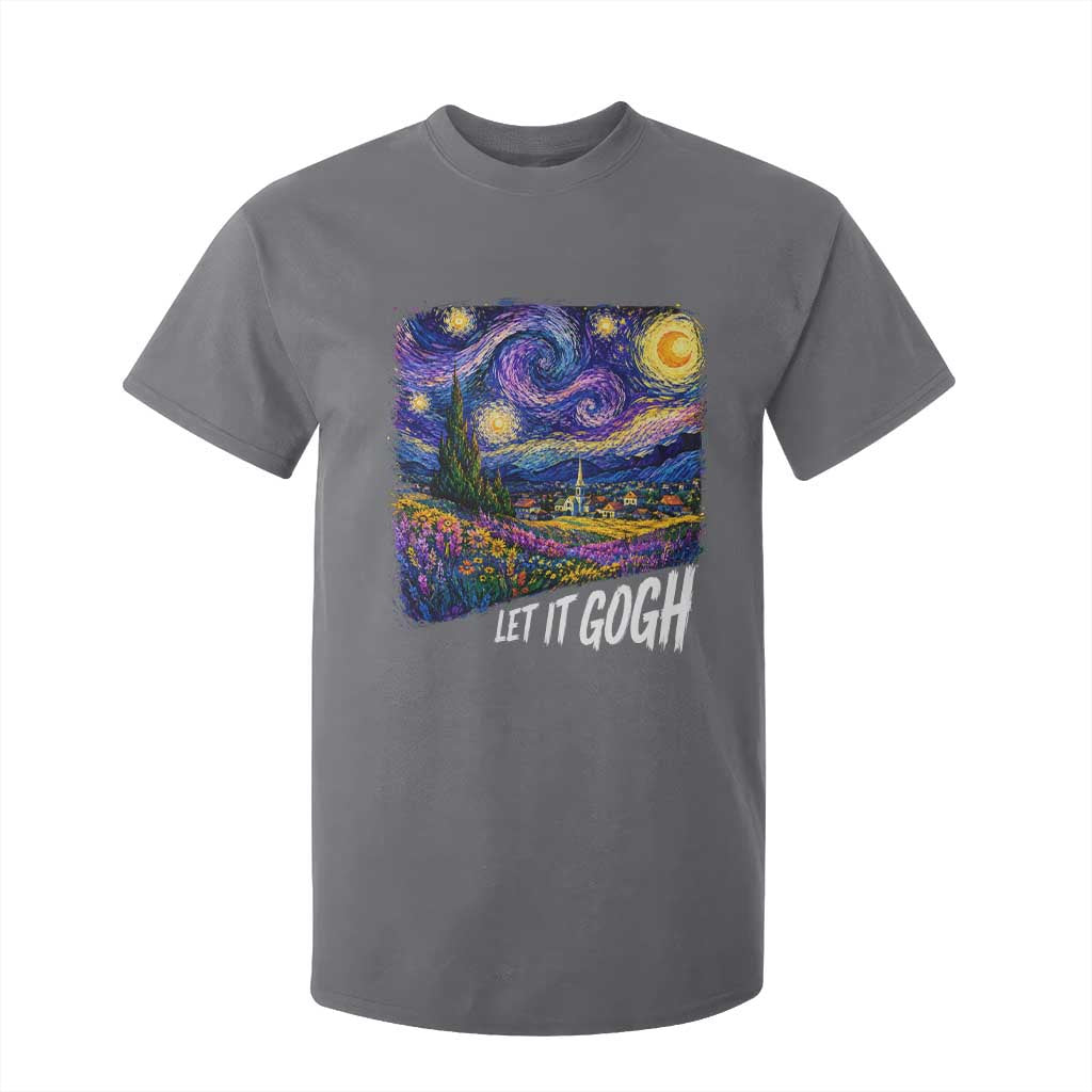 Let it Gogh Funny Vincent Van Gogh Starry Night T Shirt For Kid