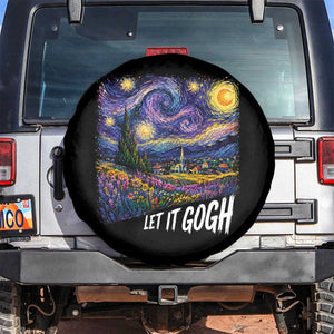 Let it Gogh Funny Vincent Van Gogh Starry Night Spare Tire Cover