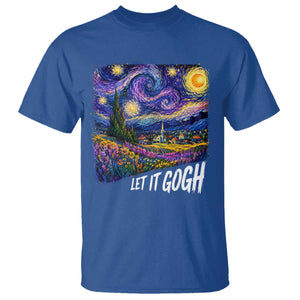 Let it Gogh Funny Vincent Van Gogh Starry Night T Shirt