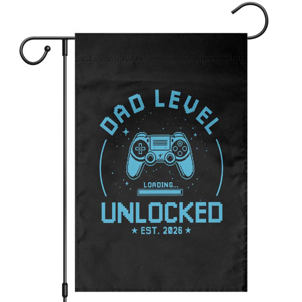 Promoted to Dad 2026 Garden Flag New Dad Gifts for First Time Daddy Fathers Day TS10 Black Print Your Wear