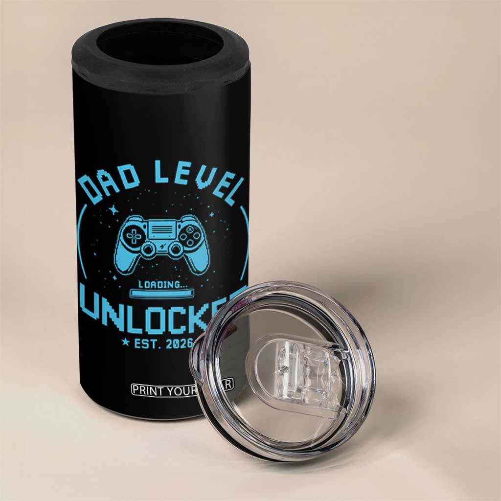 Promoted to Dad 2026 4 in 1 Can Cooler Tumbler New Dad Gifts for First Time Daddy Fathers Day TS10 Print Your Wear