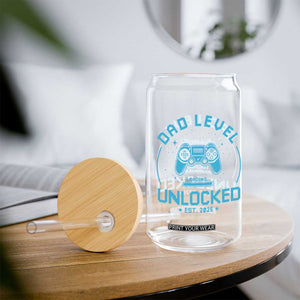 Promoted to Dad 2026 Glass Can New Dad Gifts for First Time Daddy Fathers Day TS10 Print Your Wear