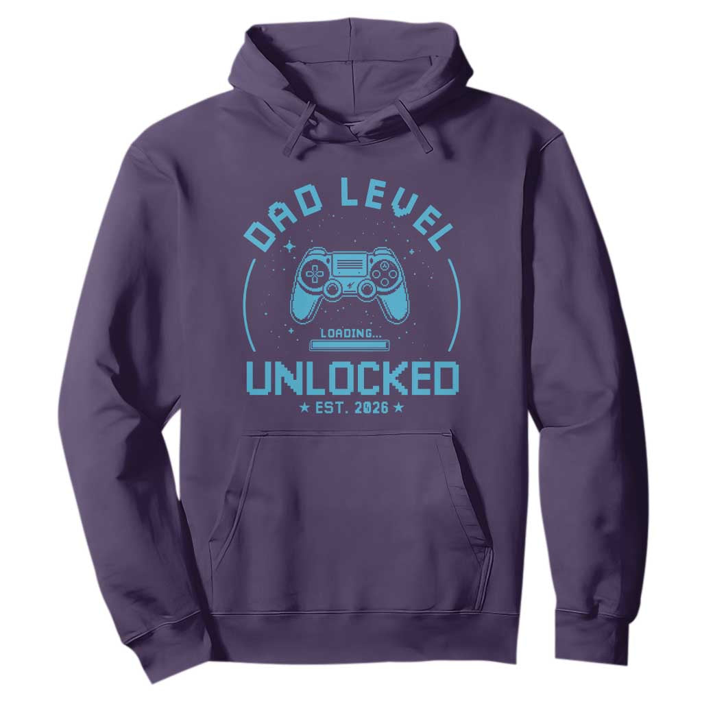 Promoted to Dad 2026 Hoodie New Dad Gifts for First Time Daddy Fathers Day TS10 Purple Print Your Wear