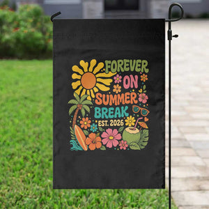 Retired Teacher Gift Garden Flag Forever On Summer Break Retirement 2026 Vintage Flower Graphic TS10 Print Your Wear