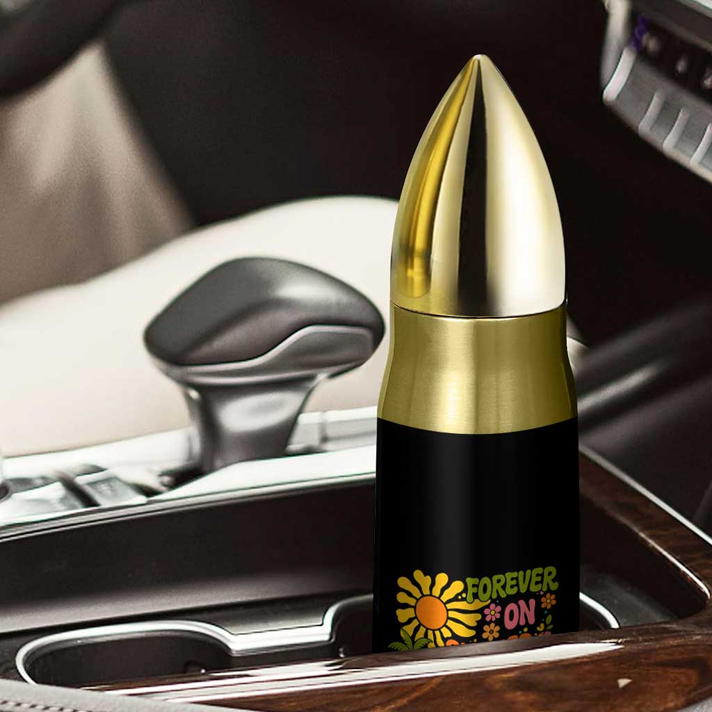 Retired Teacher Gift Bullet Tumbler Forever On Summer Break Retirement 2026 Vintage Flower Graphic TS10 Print Your Wear