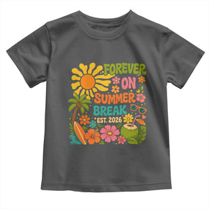 Retired Teacher Gift Toddler T Shirt Forever On Summer Break Retirement 2026 Vintage Flower Graphic TS10 Dark Heather Print Your Wear